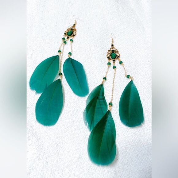 Boho statement  earrings  M242 - Picture 2 of 4